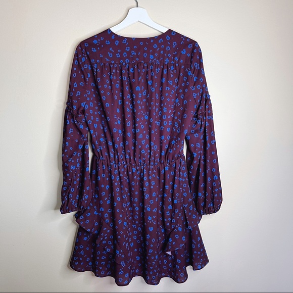 Parker Surplice Cobalt Purple Dress - Picture 5 of 12